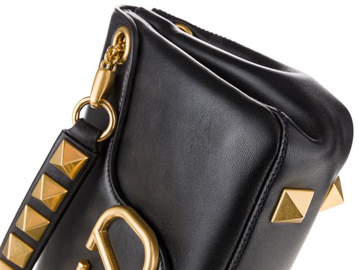 Valentino Stud Sign Nappa Shoulder Bag