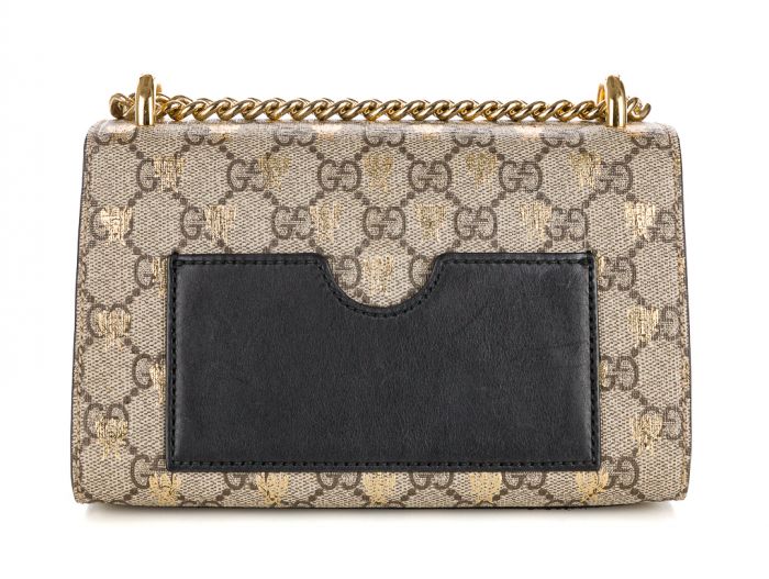 Gucci Padlock Small GG Bees Shoulder Bag
