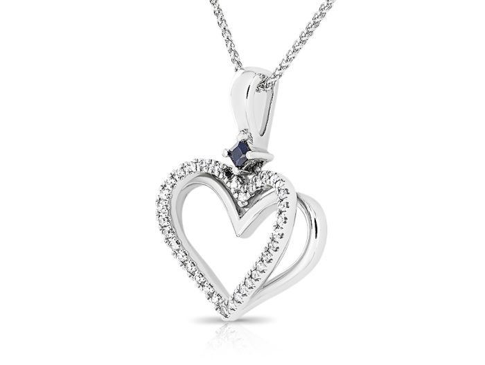 Vera Wang Diamond Heart Pendant
