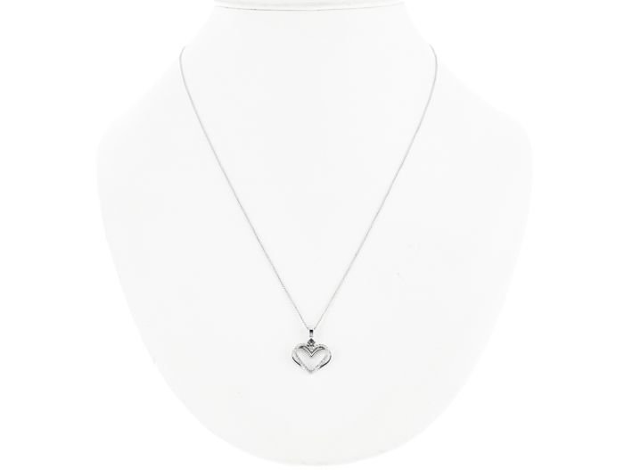 Vera Wang Diamond Heart Pendant