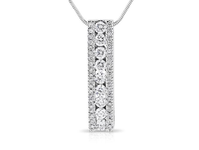 Diamond Drop Pendant on Chain