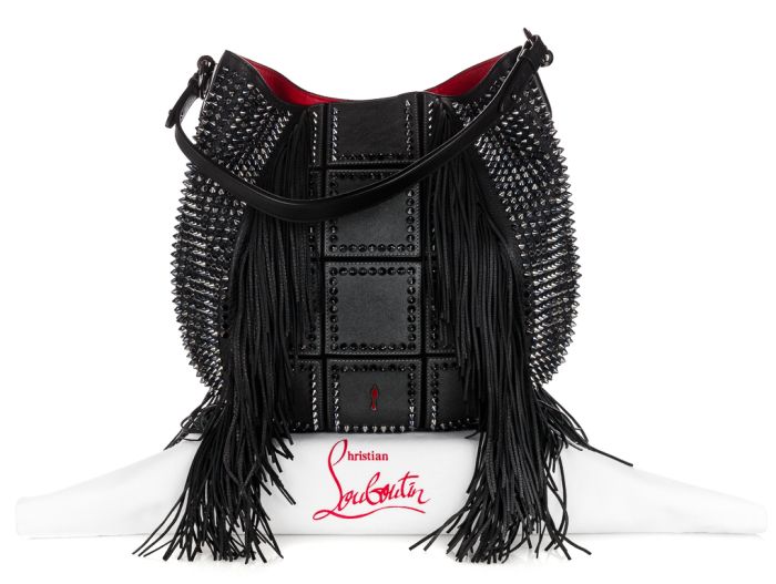 Christian Louboutin Lucky L Fringed Hobo Bag