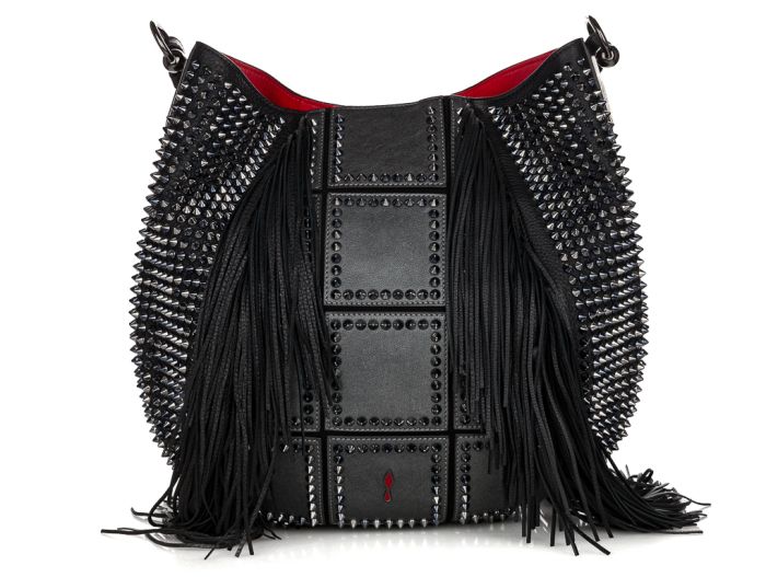 Christian Louboutin Lucky L Fringed Hobo Bag