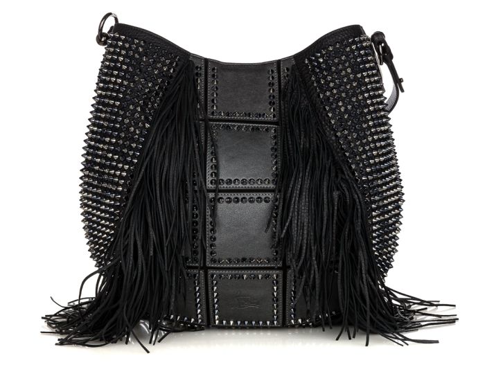 Christian Louboutin Lucky L Fringed Hobo Bag