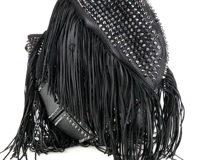 Christian Louboutin Lucky L Fringed Hobo Bag