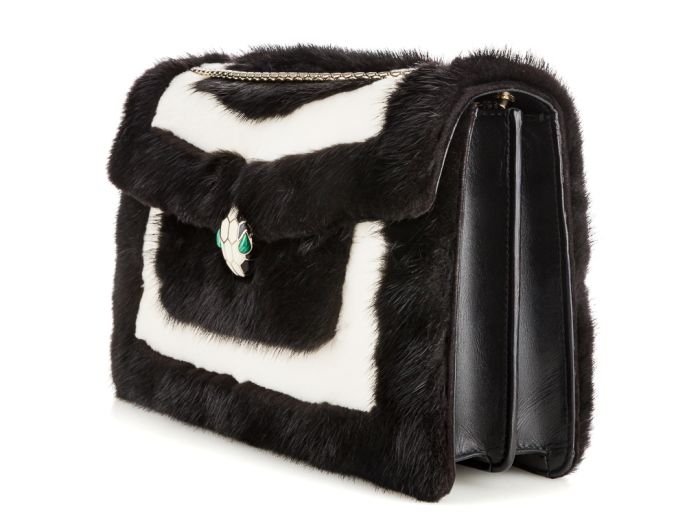 Bvlgari  Serpenti Forever Fur Bag