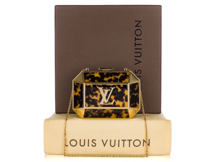 Louis Vuitton Minaudiere Bijou Limited Edition Tortoise Shell Acetate Clutch
