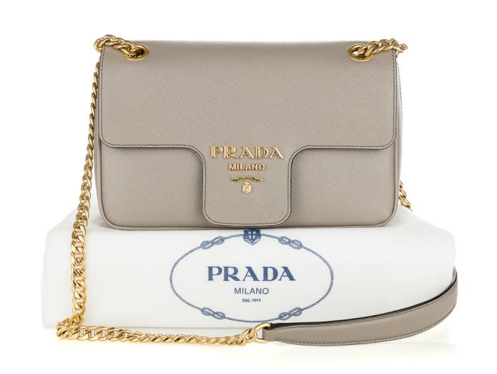 Prada Pattina Saffiano Crossbody Bag
