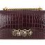 Alexander McQueen Croc-Embossed Spider Jeweled Bag