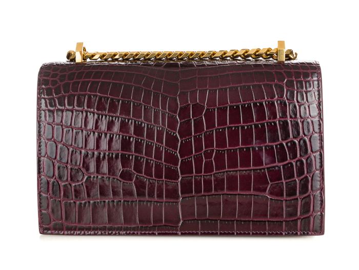 Alexander McQueen Croc-Embossed Spider Jeweled Bag