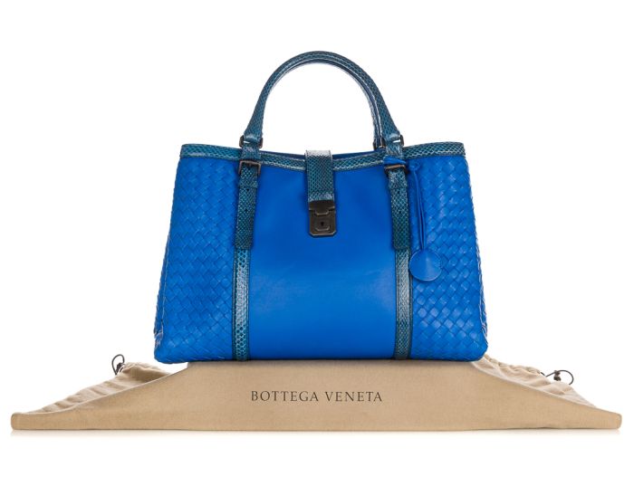 Bottega Veneta Roma Python Tote Bag
