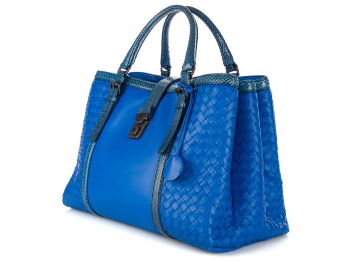 Bottega Veneta Roma Python Tote Bag