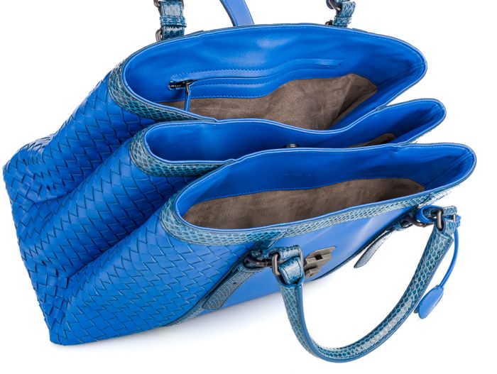 Bottega Veneta Roma Python Tote Bag