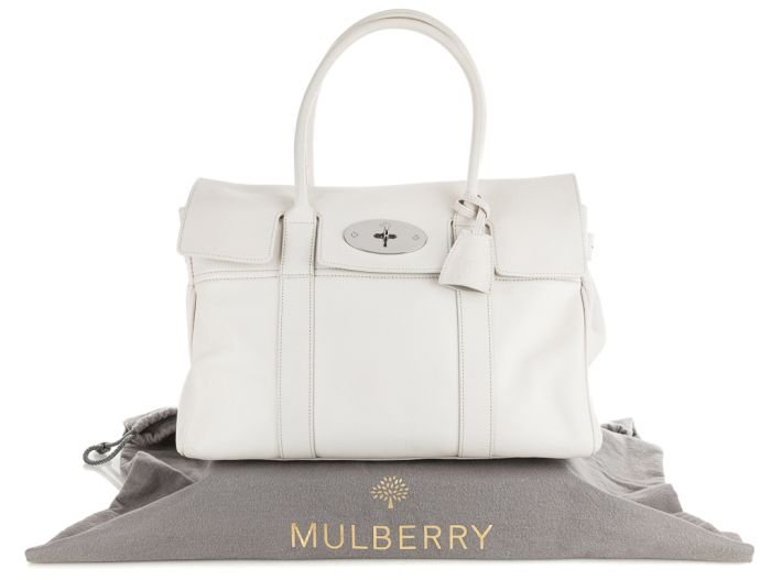 Mulberry Bayswater White Bag
