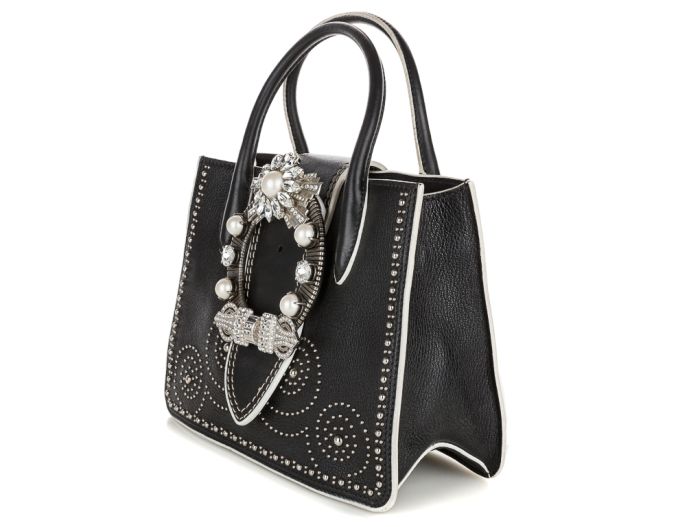 Miu Miu Madras Embellished Shoulder Bag