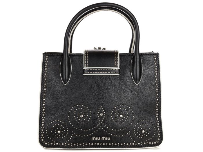 Miu Miu Madras Embellished Shoulder Bag