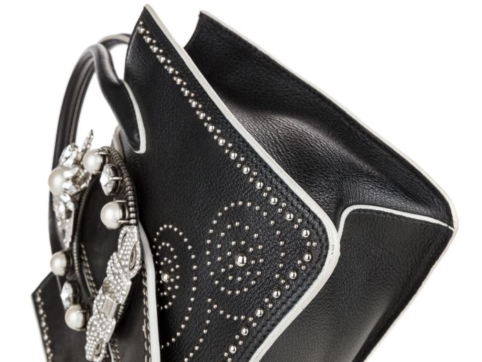Miu Miu Madras Embellished Shoulder Bag