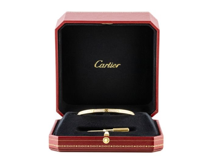 Cartier Diamond Pave Love Bangle - Image 3