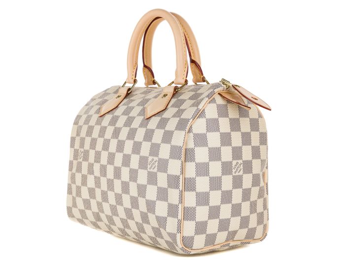 Louis Vuitton Damier Azur Canvas Speedy 25 Bag - Image 3