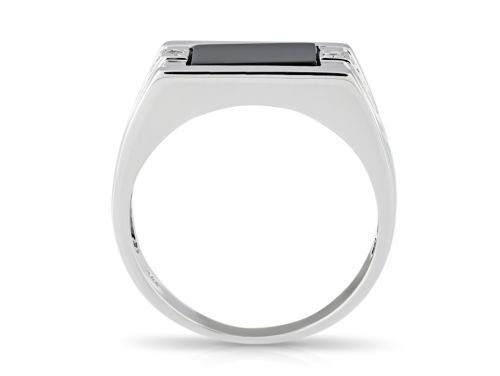 Onyx & Diamond Gents Ring
