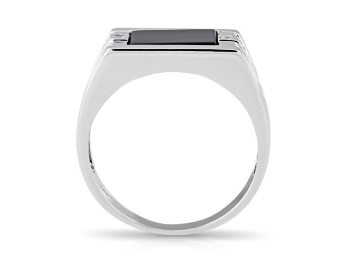 Onyx & Diamond Gents Ring