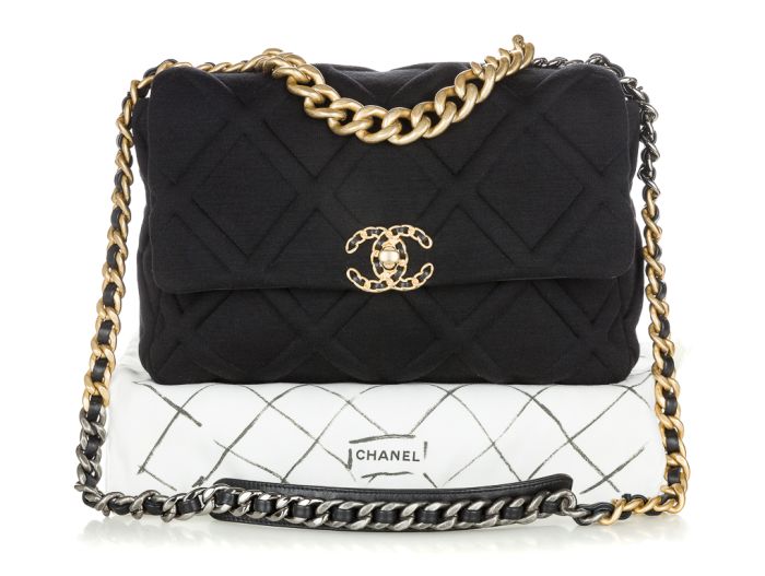 Chanel 19 Single Flap Cloth Bag