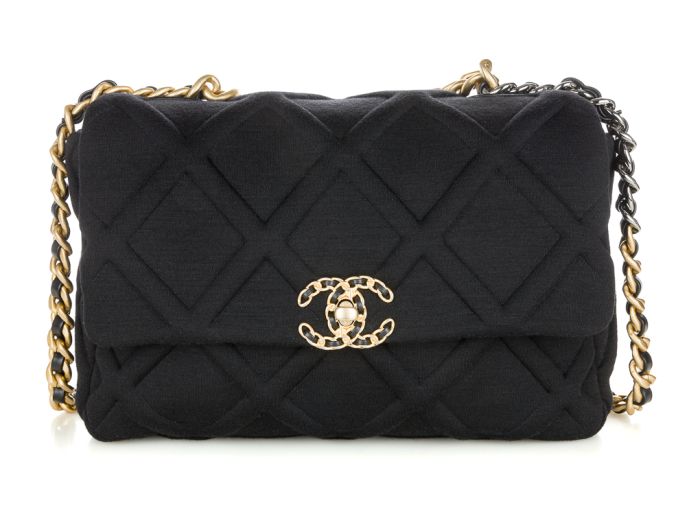 Chanel 19 Single Flap Cloth Bag