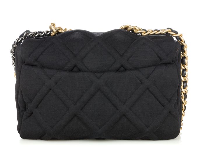 Chanel 19 Single Flap Cloth Bag