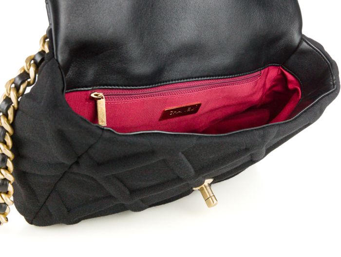 Chanel 19 Single Flap Cloth Bag