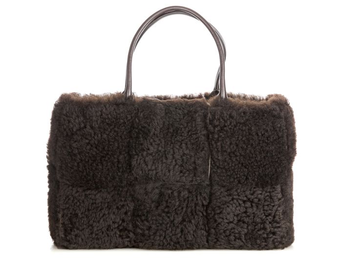 Bottega Veneta Arco Shearling Tote Bag