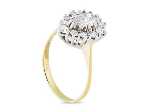 Diamond Cluster Ring
