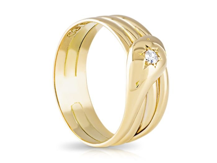 Diamond Snake Ring