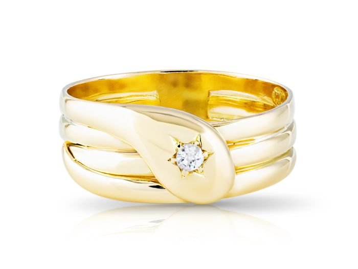 Diamond Snake Ring
