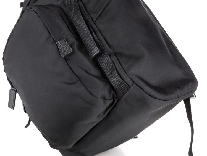 Prada Logo Patch Backpack