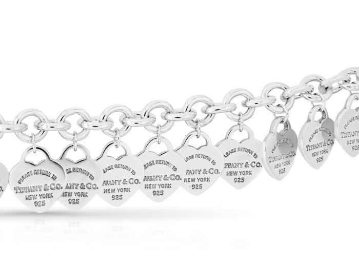 Tiffany Multi-Heart Tag Bracelet