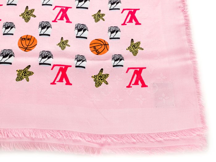 Louis Vuitton Limited Edition Bubble Pink Shawl