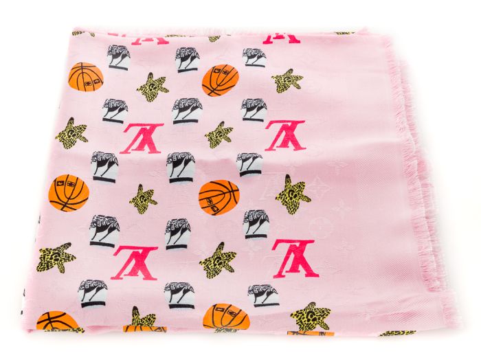 Louis Vuitton Limited Edition Bubble Pink Shawl