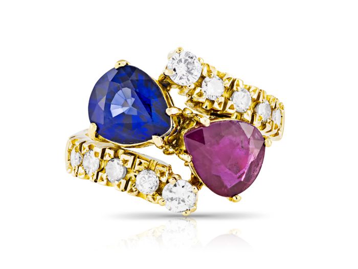 Gemstone & Diamond Ring