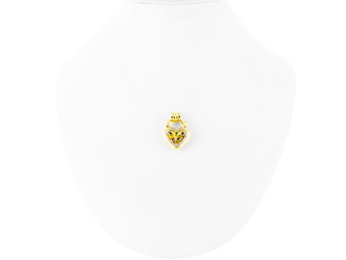 Gemstone Heart Charm-Pendant Locket - Image 3