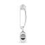 Aaron Basha Diamond Heart Safety Pin and Shoe Pendant