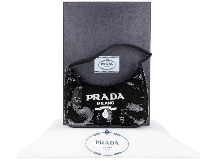 Prada Re-Edition 2000 Sequinned Mini Bag