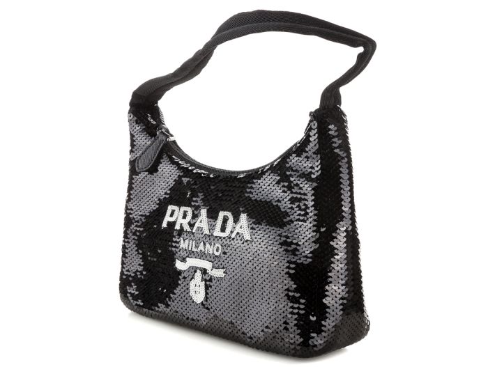 Prada Re-Edition 2000 Sequinned Mini Bag