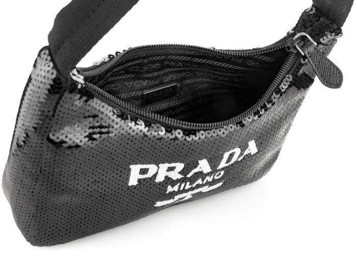 Prada Re-Edition 2000 Sequinned Mini Bag