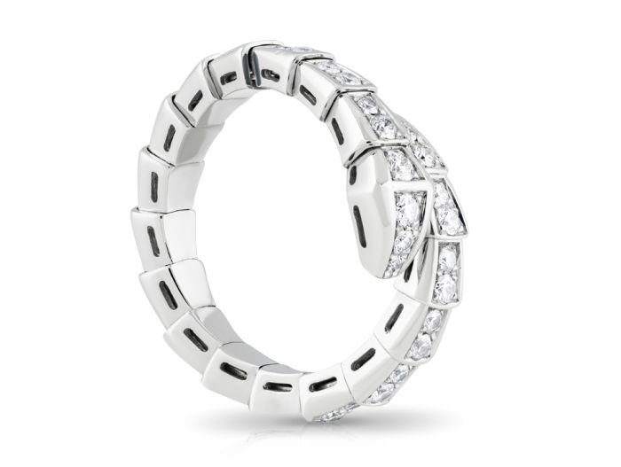 Bvlgari Serpenti Diamond Wrap Ring - Image 2