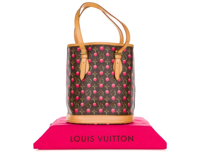 Louis Vuitton x Takashi Murakami Monogram Cherry Bucket Bag - Image 6