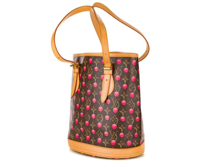 Louis Vuitton x Takashi Murakami Monogram Cherry Bucket Bag - Image 2