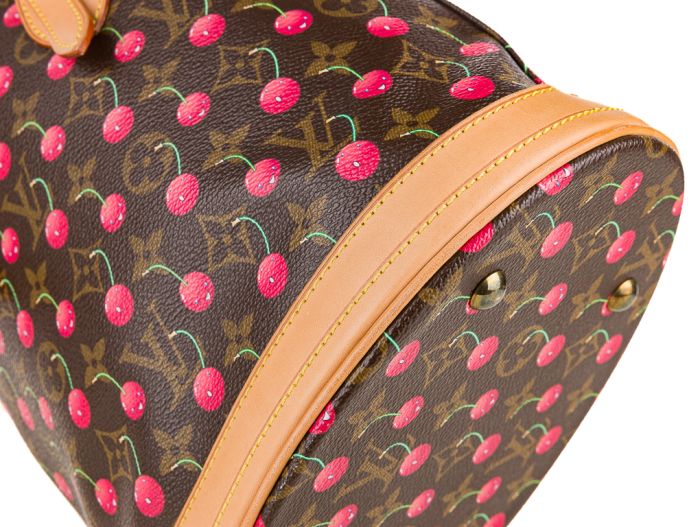 Louis Vuitton x Takashi Murakami Monogram Cherry Bucket Bag - Image 4