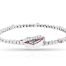 Pink Sapphire and Diamond Heart Bracelet