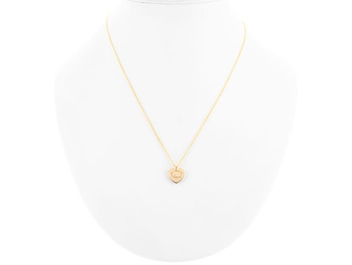 Tiffany & Co Return To Tiffany Love Heart Tag Key Pendant on Chain - Image 3