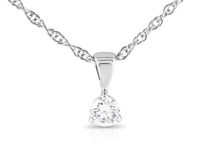 Diamond Solitaire Necklace